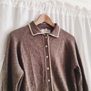 vintage collared cardigan